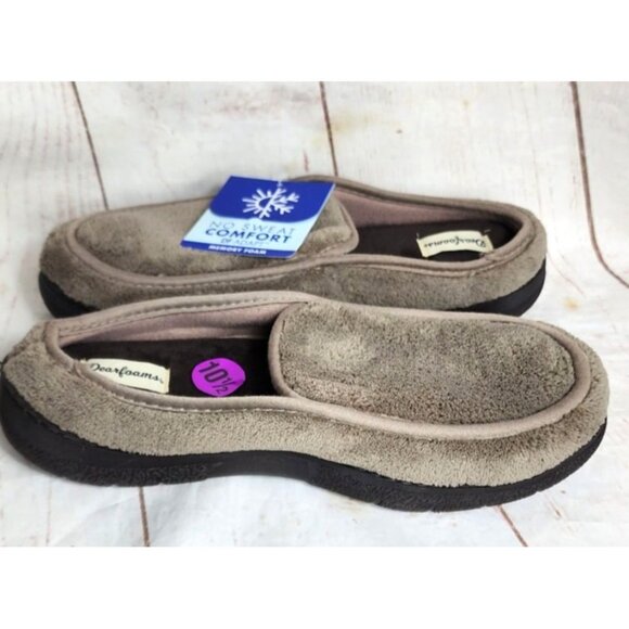 Dearfoam Memory Foam Slippers, Machine Washable, Medium US 9-10, Easy On/Off - Picture 3 of 16